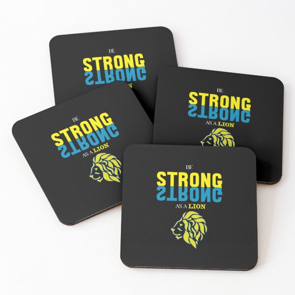 Item preview, Strong As A Lion Motivational Quote Design designed and sold by RiyonArts.