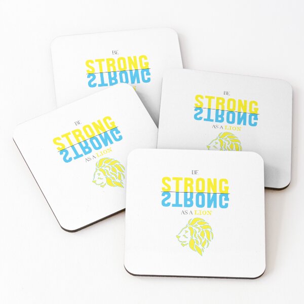 Item preview, Strong As A Lion Motivational Quote Design designed and sold by RiyonArts.
