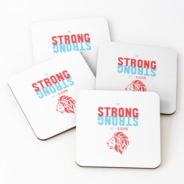 Item preview, Strong As A Lion Motivational Quote Design designed and sold by RiyonArts.