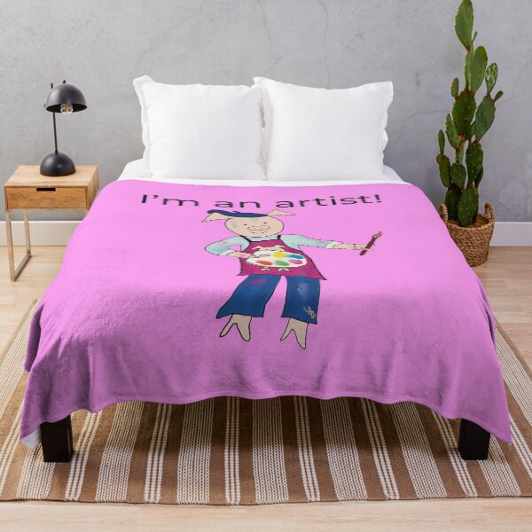 Item preview, Artist! I'm an artist, left handed pig painter, pink artist. designed and sold by PiggingJapan.