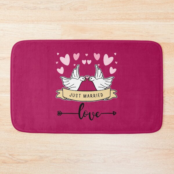Item preview, Just Married Couples Gift  designed and sold by Quirky Dez.