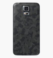 Black Camouflage Case/Skin for Samsung Galaxy
