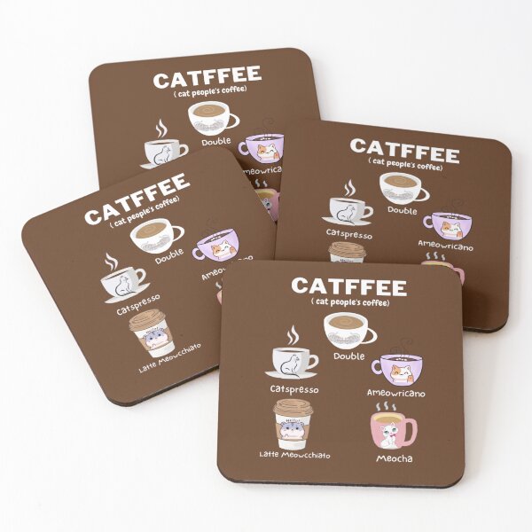 Item preview, Coffee And Cat Pack - Catfee Cat Puns designed and sold by Nero9o.