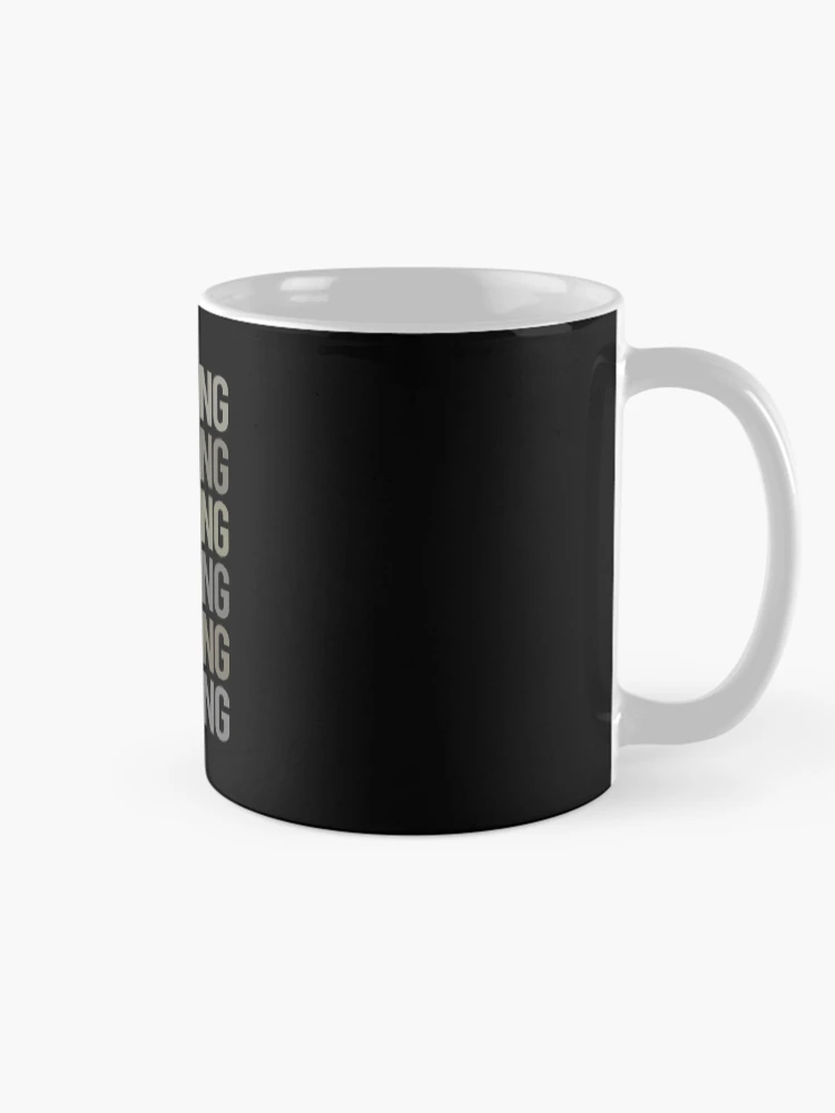 Thumbnail 3 of 6, Coffee Mug, Gray Text Art Rapping Rap Rapper designed and sold by StoreCalamity.