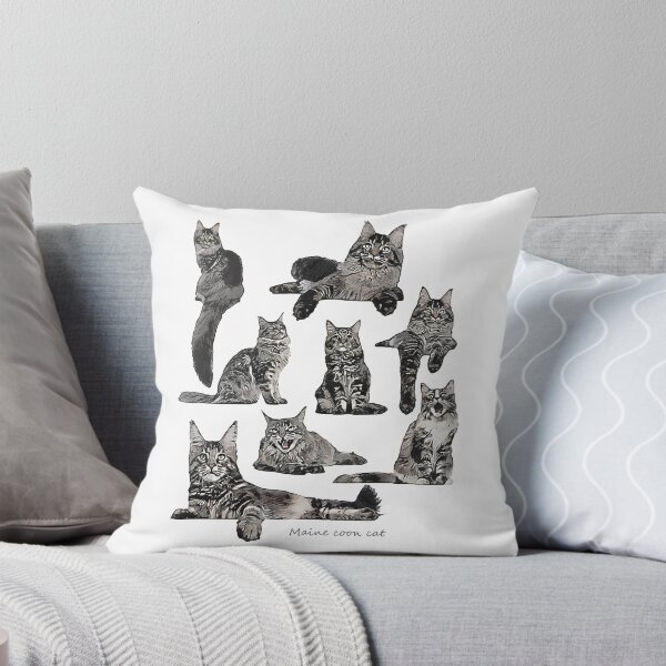 Item preview, Maine coon |Watercolor collection | Cat collection designed and sold by tamilstickers.