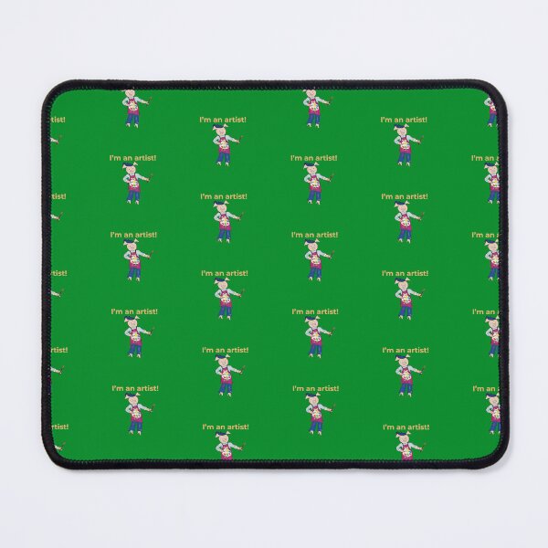 Item preview, Artist! Green I'm an artist, left handed pig painter, artist. designed and sold by PiggingJapan.