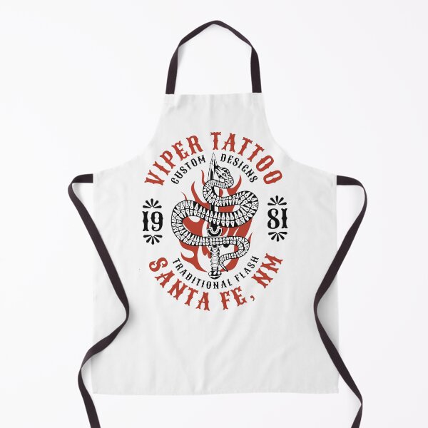Item preview, Viper Tattoo, Santa Fe, New Mexico, Tattoo Studio Snake, Dagger, Flames Logo designed and sold by Proverbial Wisdom Design.