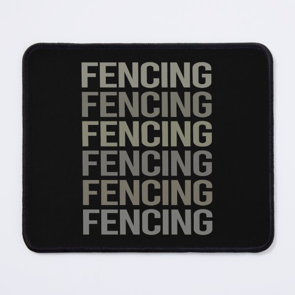 Item preview, Gray Text Art Fencing Fencer designed and sold by StoreCalamity.