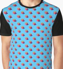Isometric strawberries pattern. Graphic T-Shirt