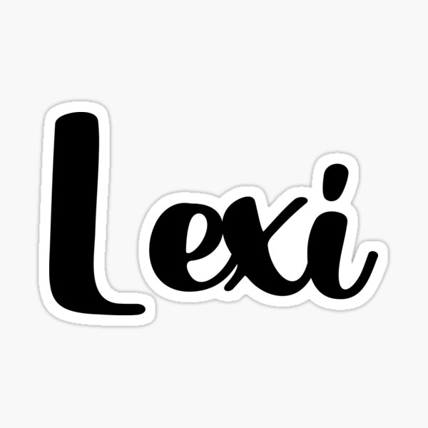 lexi-name-sticker-for-sale-by-designian-redbubble