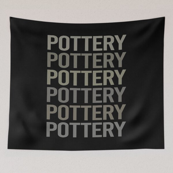 Item preview, Gray Text Art Pottery Potter designed and sold by StoreCalamity.