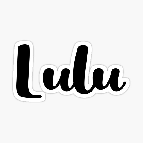 "Lulu Name" Sticker for Sale by Designian | Redbubble
