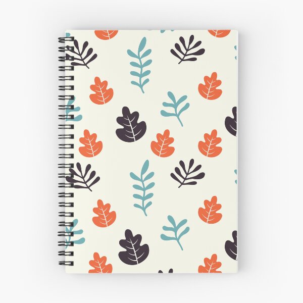 Item preview, Orange Black Cream Floral Pattern Leaves designed and sold by OlgaBDesign.