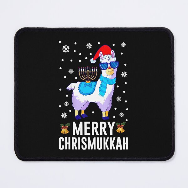 Item preview, Hanukkah Llama Menorah Alpaca Santa Hat Christmas Chanukah designed and sold by AmapolaSerrato.