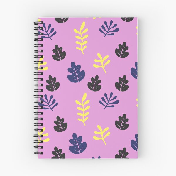 Item preview, Violet Black yellow Floral Pattern Leaves designed and sold by OlgaBDesign.