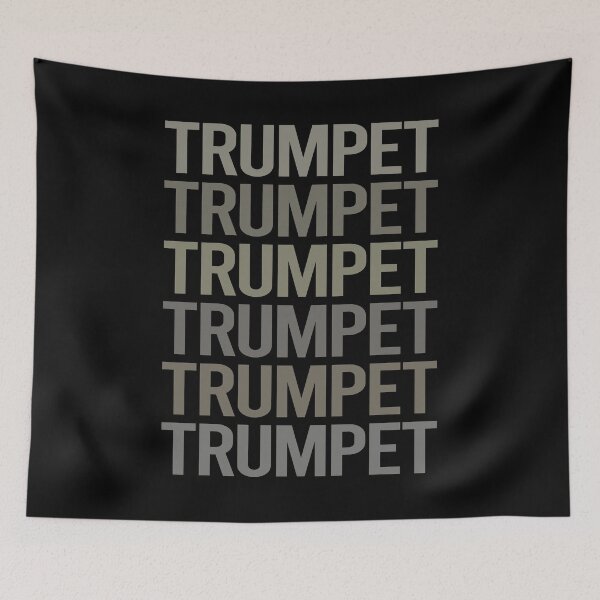 Item preview, Gray Text Art Trumpet designed and sold by StoreCalamity.