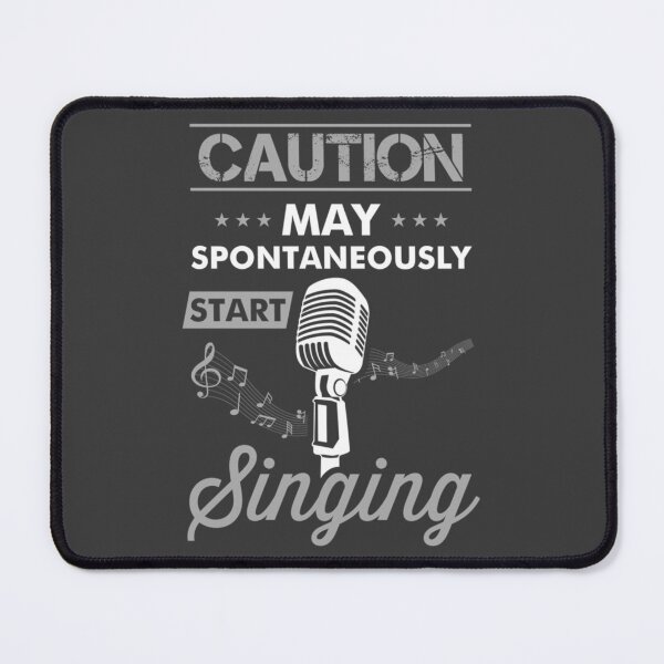 Item preview, Caution Singing - Cool Funny Musician Rock Band Singer Singing Loe uotes Sayings designed and sold by OliverSchmidtd.