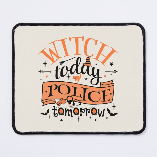 Artikelvorschau, Coole Hexe heute Polizei morgen, lustiges Design für alle Polizisten an Halloween entworfen und verkauft von TrulyEpoque.