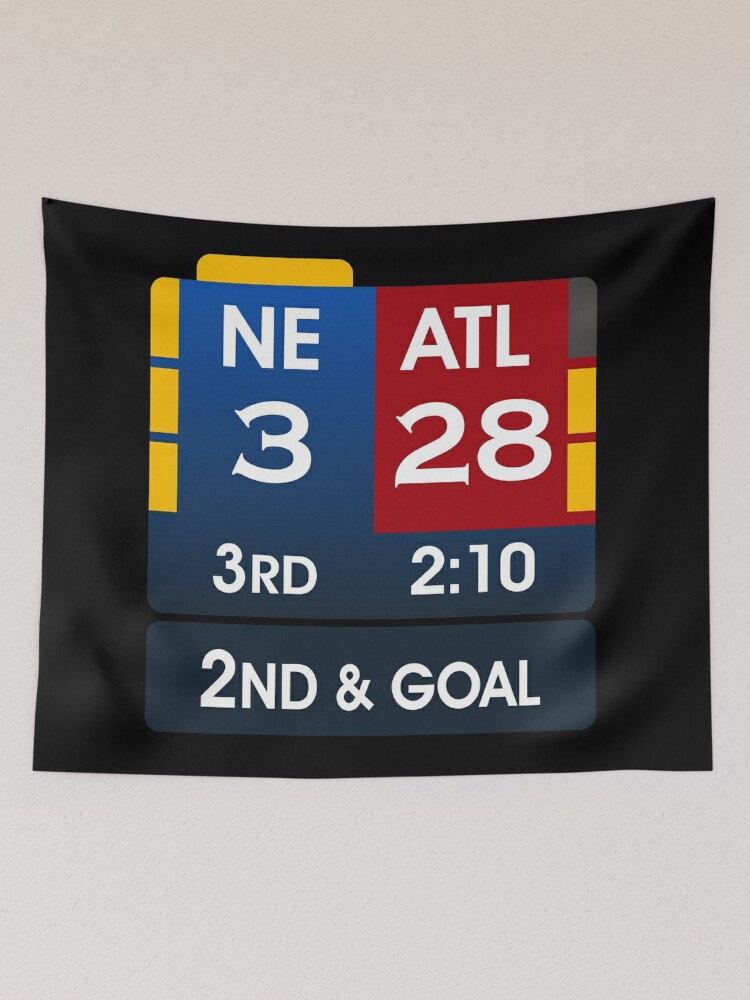 Patriots 28-3 Super Bowl Scoreboard Home Fine Art Print