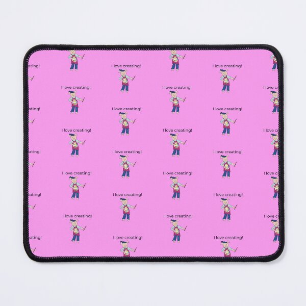 Item preview, Creating! Pink I love creating, left handed pig painter, artist. designed and sold by PiggingJapan.