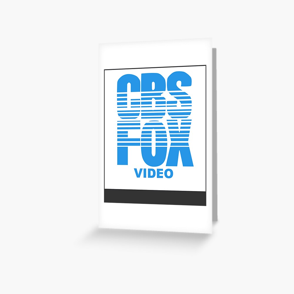 "CBS FOX VIDEO VHS logo" Greeting Card for Sale by OliverSchmidtd