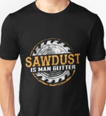 Sägemehl ist Mann Glitter Shirt Slim Fit T-Shirt