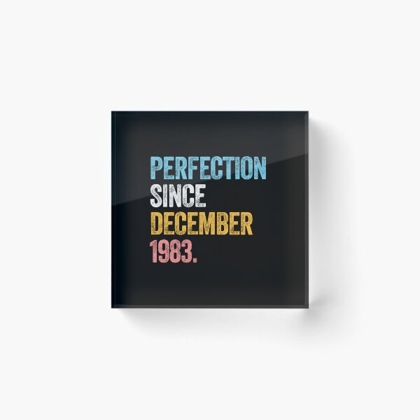 Item preview, PERFECTION SINCE DECEMBER 1983 40 Years Old Birthday Wedding Gift  designed and sold by w1ckerman.