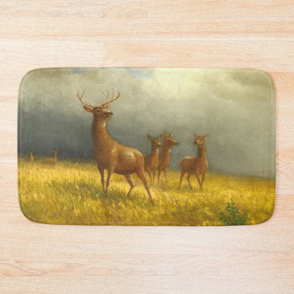 Item preview,  Albert Bierstadt Three Deer and a Stag  designed and sold by OldTimeArt.