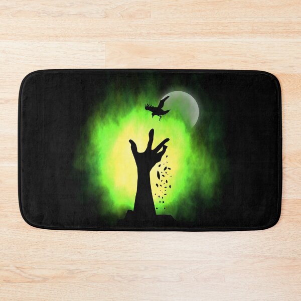 Item preview,  Creepy Moonlit zombie hand with full moon and crow designed and sold by ditzy-designs.