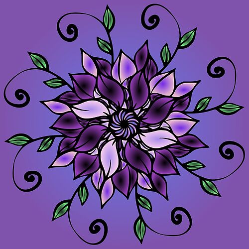 Floral Mandalas 366 (Style:14)