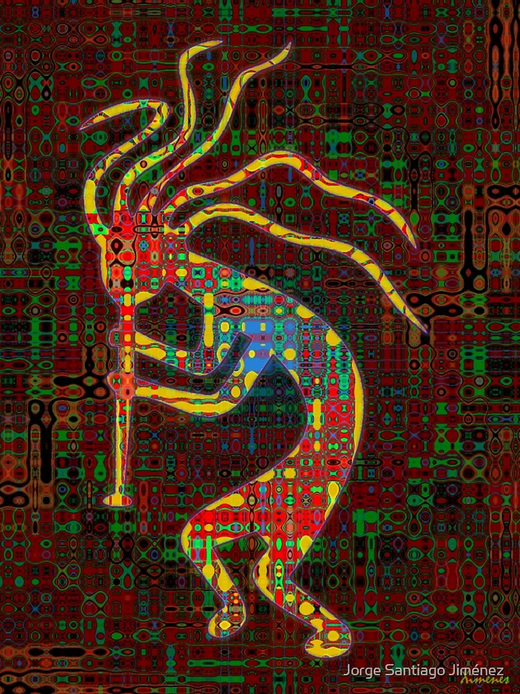 "Kokopelli, the Flute Player" Poster by xim0ex Redbubble