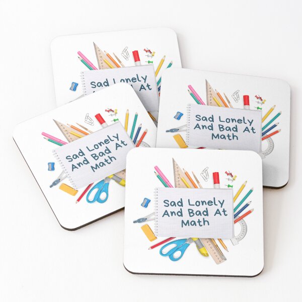 Item preview, Sad lonley and bad at math designed and sold by earth wings.