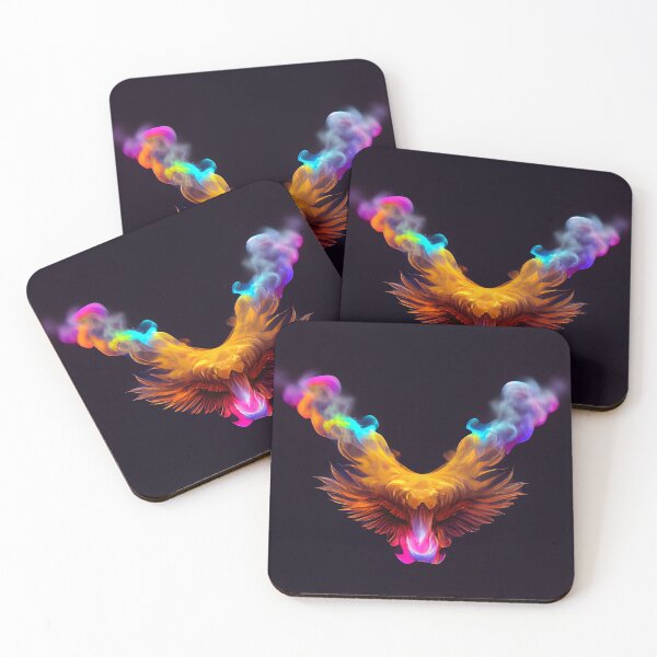 Item preview, Eagle Wing in Colorful Smoke   - Created by A.I. designed and sold by Created-by-AI.