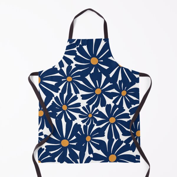 Item preview, Mod Navy Blue Flowers designed and sold by meggydesigns.