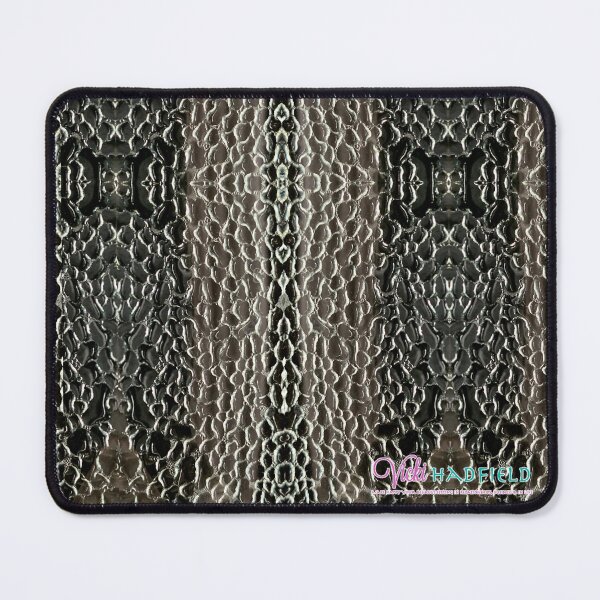 Item preview, Faux Snakeskin, Shattered Stained Glass, Condensation, Tribal Mandala-style Mosaic Pattern - Dark Olive, Brown, Beige - Vicki Hadfield designed and sold by Printable Pressies.