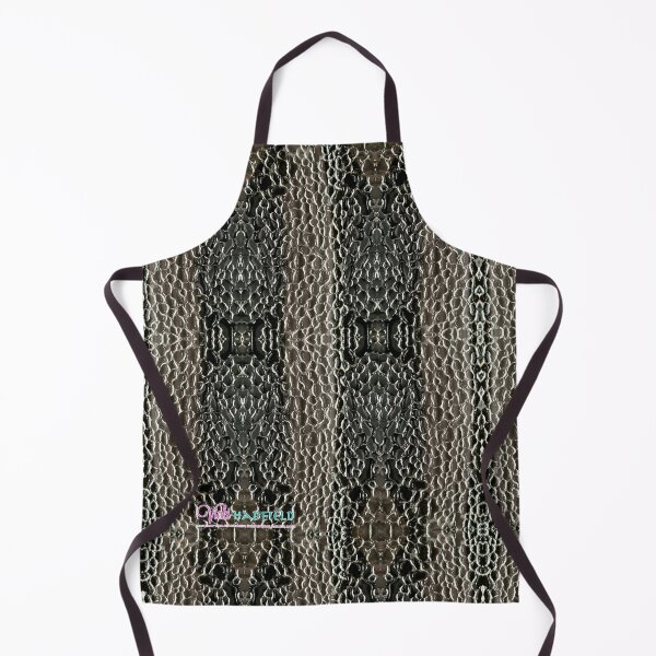 Item preview, Faux Snakeskin, Shattered Stained Glass, Condensation, Tribal Mandala-style Mosaic Pattern - Dark Olive, Brown, Beige - Vicki Hadfield designed and sold by Printable Pressies.