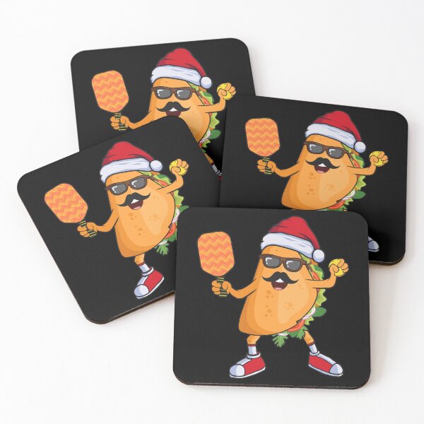 Item preview, Taco with Santa Hat Playing Pickleball Christmas Pickleballer Gift designed and sold by grinta2021.