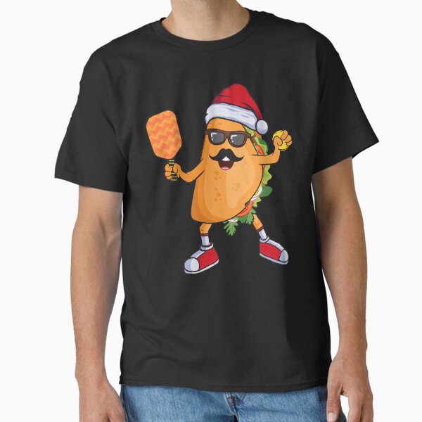 Item preview, Taco with Santa Hat Playing Pickleball Christmas Pickleballer Gift designed and sold by grinta2021.