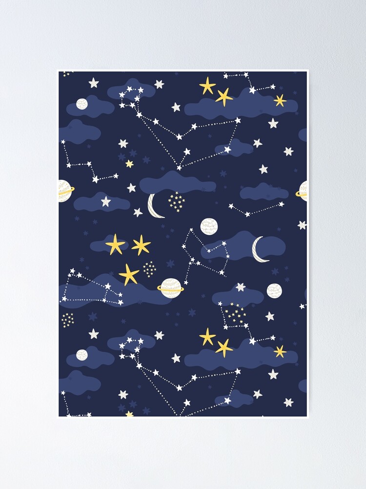 Poster/print of space  Prints with the moon and stars online