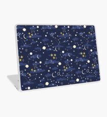 Kosmos, Mond und Sterne. Astronomie-Muster Laptop Folie