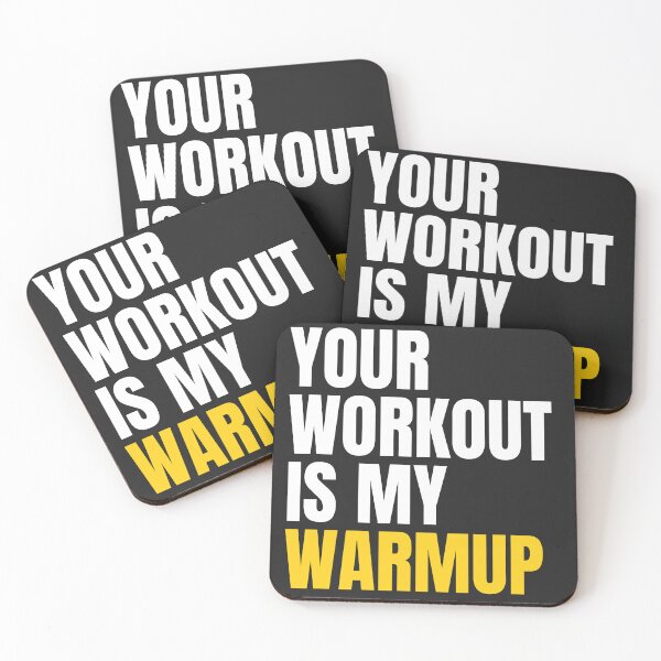 Item preview, Your Workout Is My Warmup Funny Gym Trend Quote designed and sold by Miralspicks.