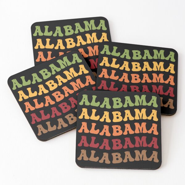 Item preview, Alabama Retro Vintage Groovy Wavy Text Classic designed and sold by CoolCreative.