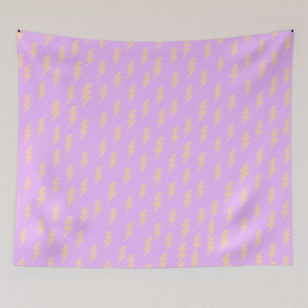 Item preview, Lightning Bolt Pattern Lilac and Pastel Orange Design designed and sold by theprintedclub.