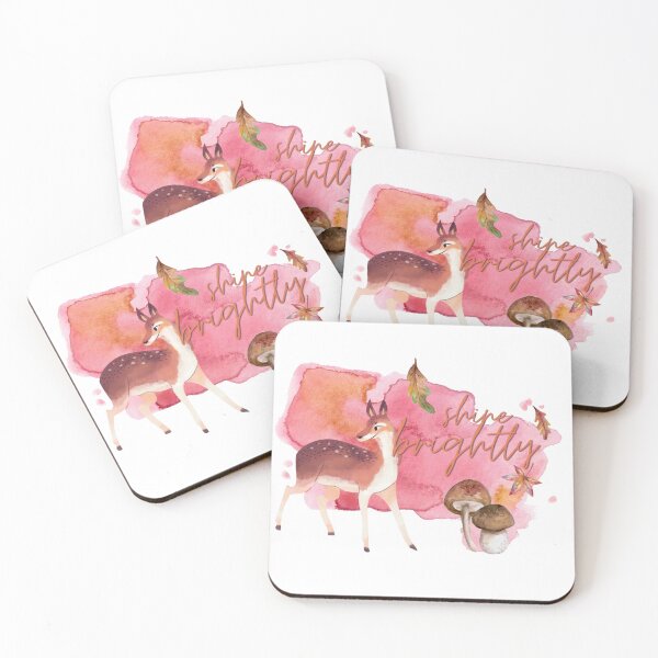 Item preview, Shine Brightly Watercolour Autumn Doe / Deer designed and sold by LoveofDog.