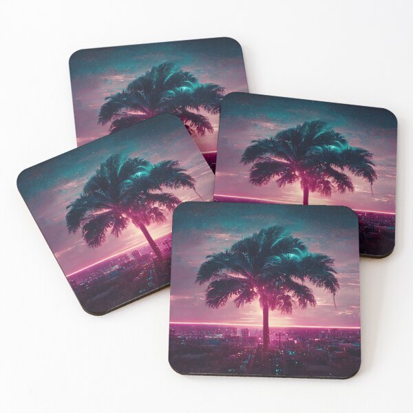Item preview, The Giant Palm Tree designed and sold by synthwaveai.