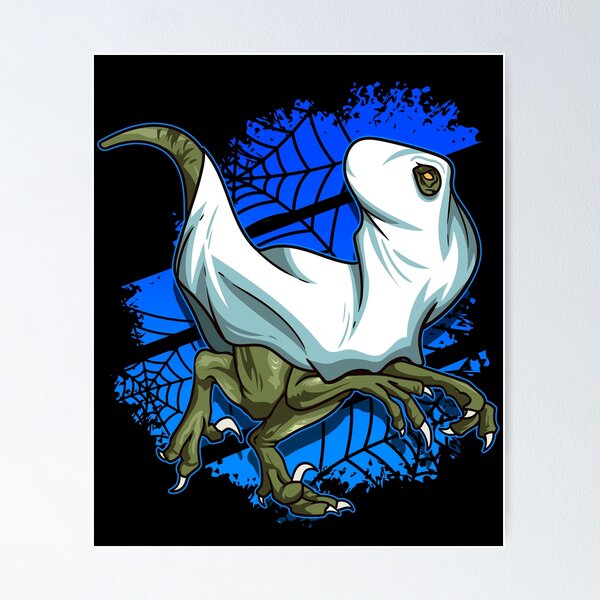Item preview, Halloween Dinosaur Costume Funny Running Velociraptor Ghost designed and sold by Andy8891.