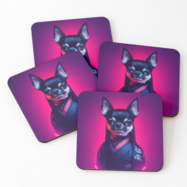 Item preview, The Chihuahua Samurai designed and sold by synthwaveai.