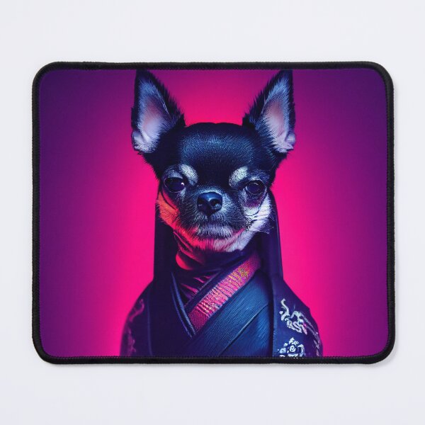 Item preview, The Chihuahua Samurai designed and sold by synthwaveai.
