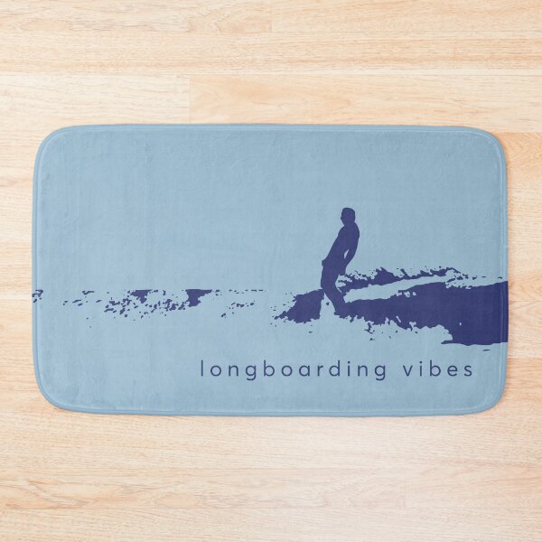 Item preview, LONGBOARDING VIBES blue designed and sold by boleteshop.