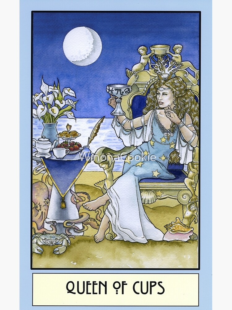 Queen of Cups, Card" Greeting Card for Sale by |